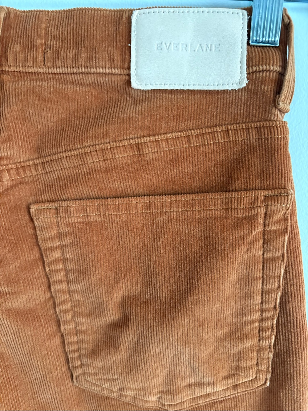 Everlane The Cheeky Straight Corduroy Pant Cognac/Rust Size 27 - Picture 4 of 10